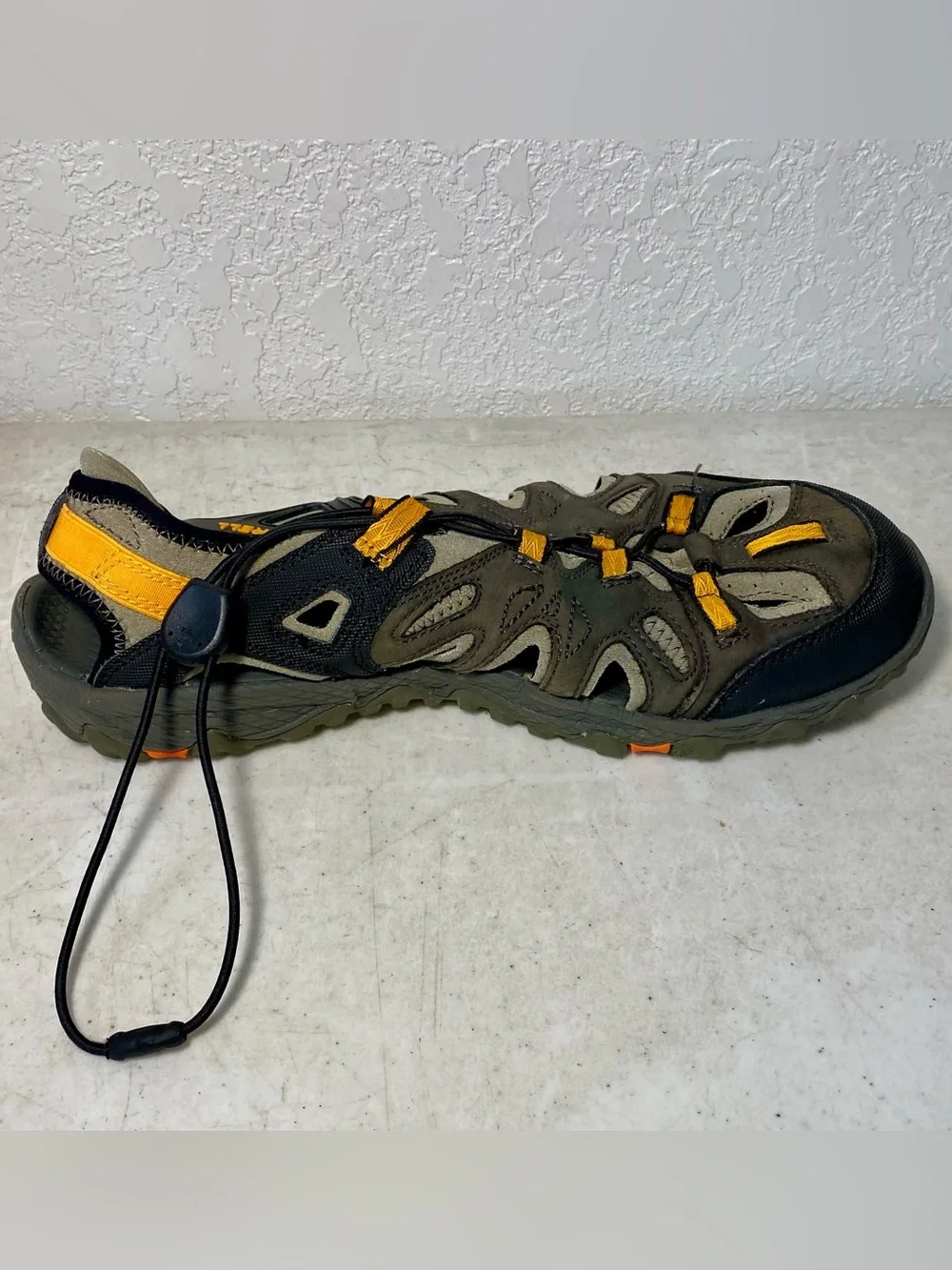 Merrell All Out Blaze Sieve Shoes Mens 9 Hiking Water Sandals Taupe Black Orange